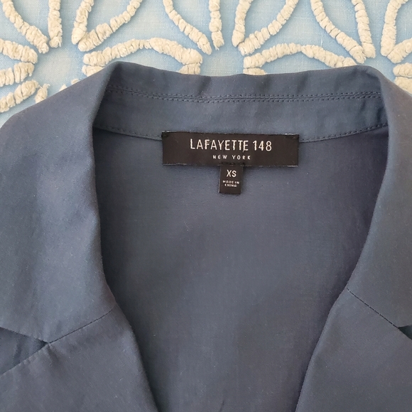 Lafayette 148 New York Button Down Shirt - Picture 8 of 9
